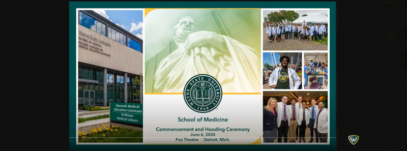 COMMENCEMENT KEYNOTE ADDRESS TO THE 2024 GRADUATING MEDICAL CLASS AT WAYNE STATE UNIVERSITY ON 6TH JUNE, 2024.