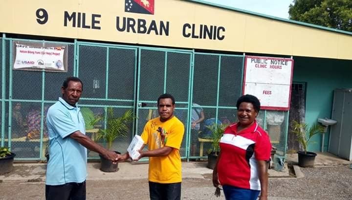 Donating Hemoglobin Meter to 9 Mile Antenatal Clinic