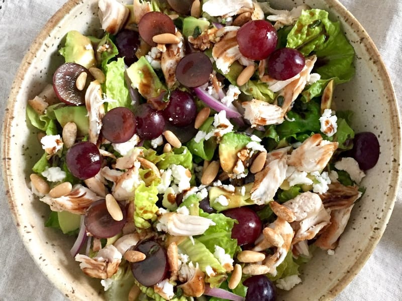 Chicken Grape Goat Cheese Salad