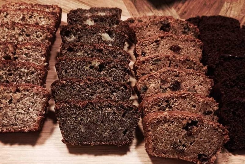 עוגת גזר, עוגת שוקולד, עוגת תפוז קוקוס, עוגת פרג תפוח עץ