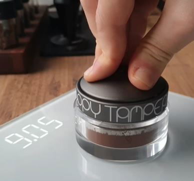 Weight adjustment capabilites test with the Happy Tamper!