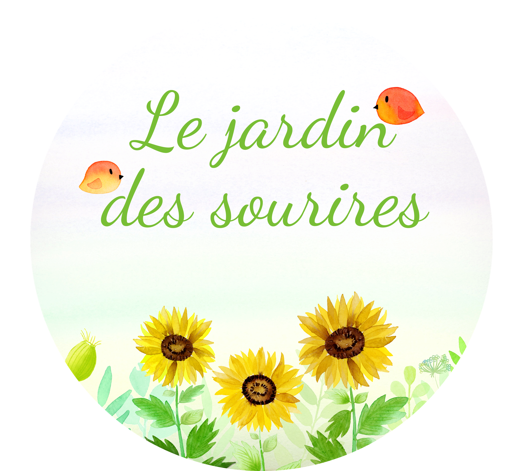 Logo pour l'association "Le jardin des sourires"