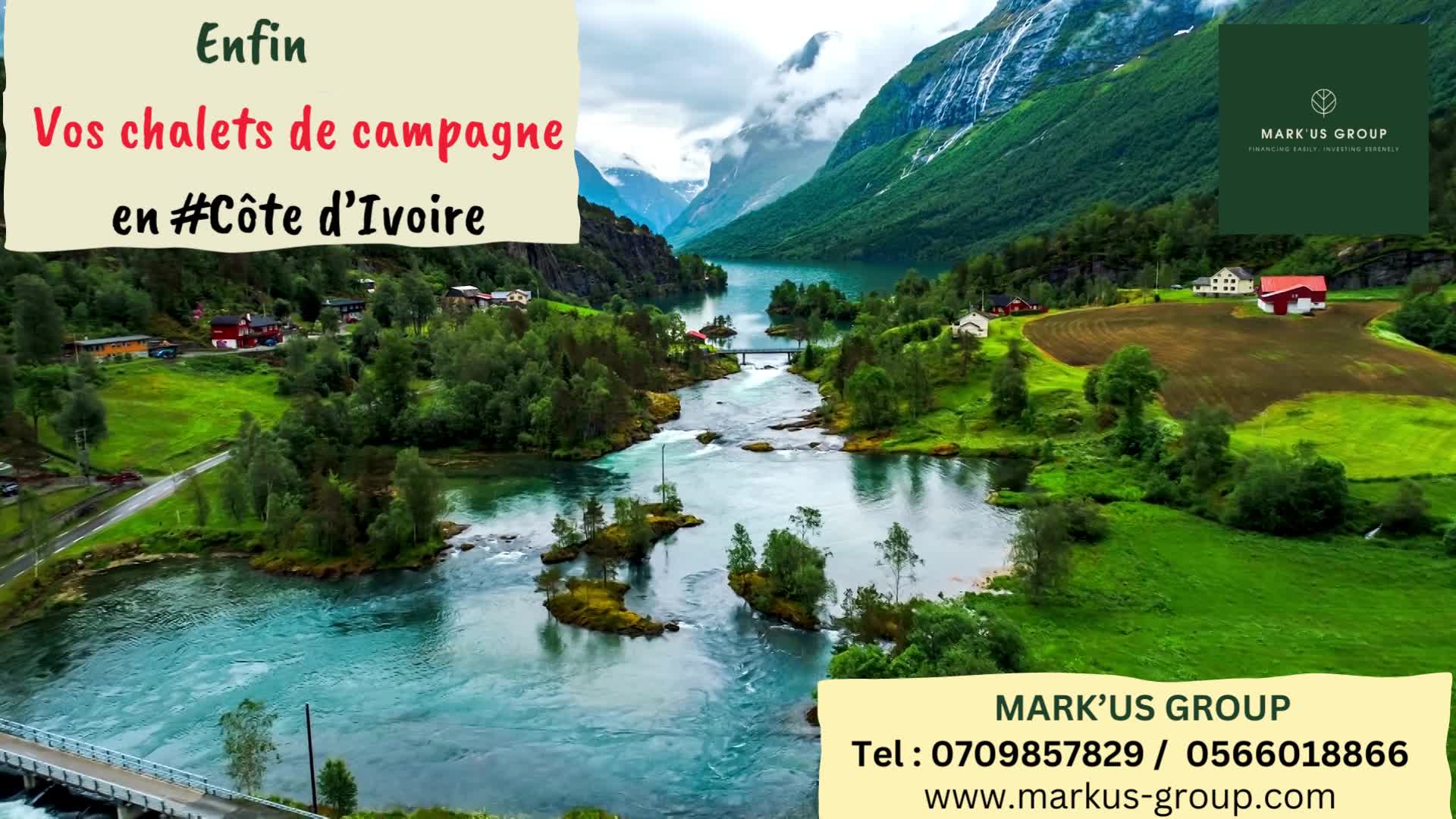 Enfin des maisons de campagne en #Côte d'Ivoire