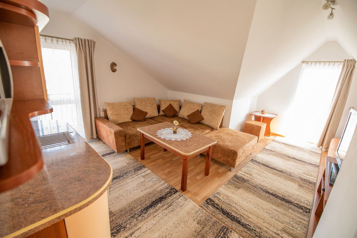 Idealny dla rodziny lub grupy znajomych. Stylowy i przede wszystkim wygodny apartament z odrębną sypialnią i salonem z rozkładaną sofą. Jego układ funkcjonalny daje sporo możliwości, świetny dla pary,  rodzinki czy też dla  przyjaciół.