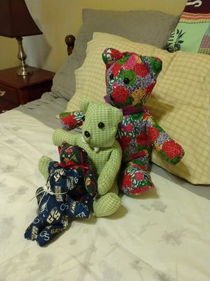 Memory Bears, Pillows, Dolls, etc