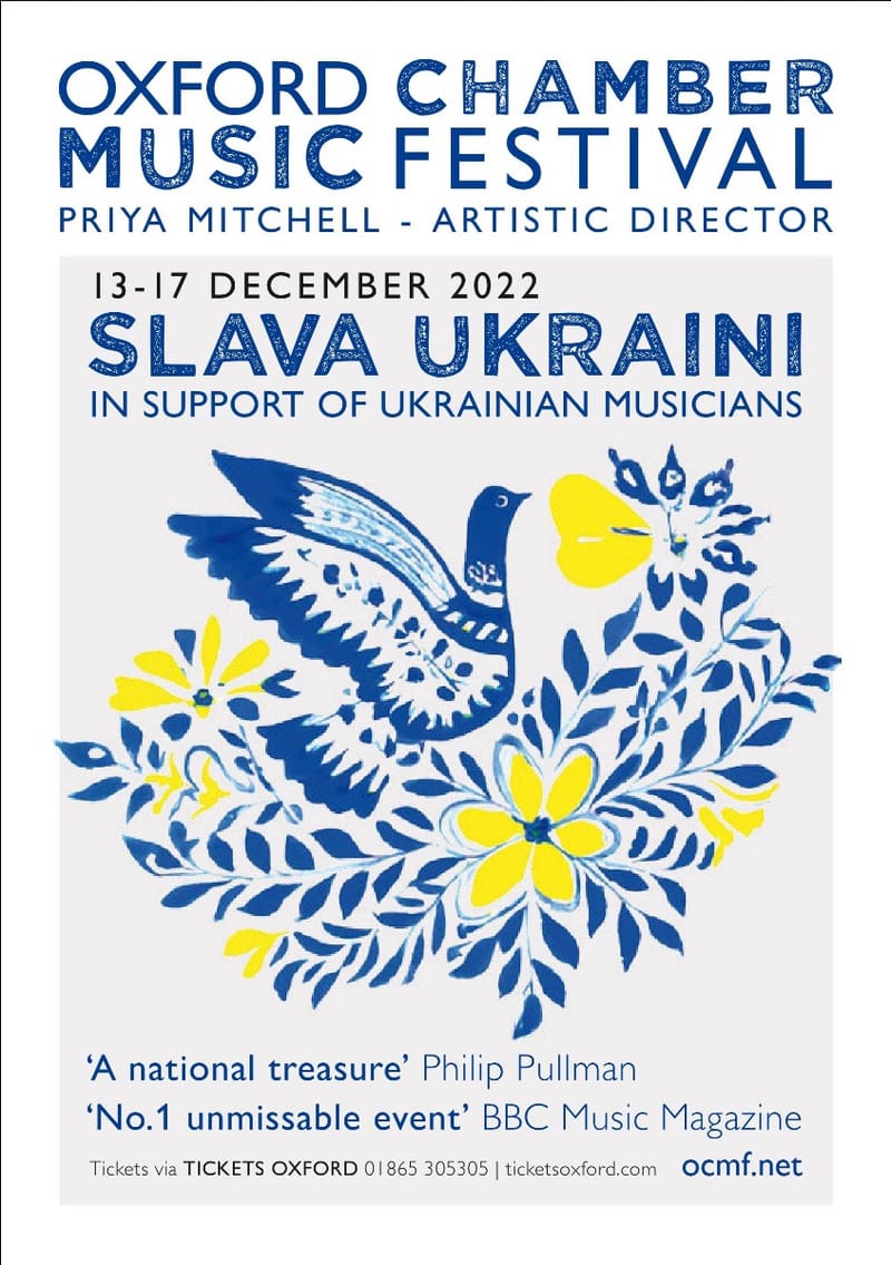 Oxford Chamber Music Festival Winter festival in support of Ukraine