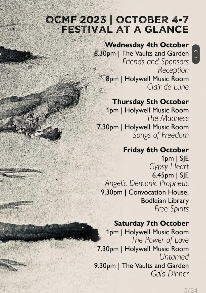 Oxford Chamber Music Festival 2023