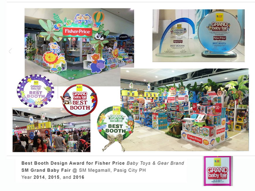 Best Booth Design, Mattel FISHER PRICE Baby Toys & Gear Brand