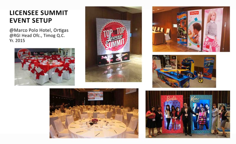 VARIOUS EVENTS SETUPS