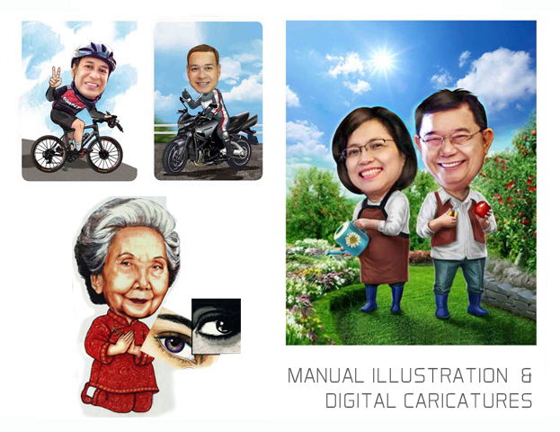 DIGITAL  CARICATURES & PORTRAITS