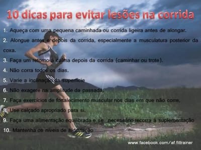 10 Dicas para evitar lesões na corrida