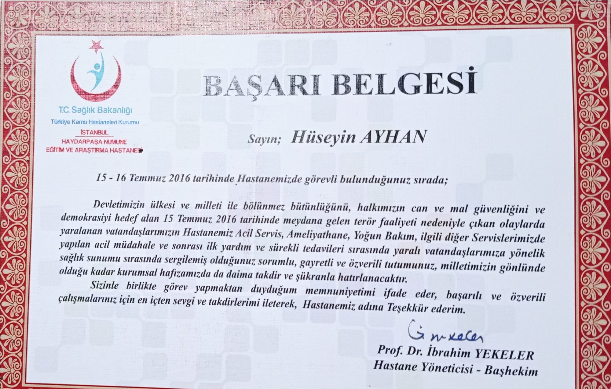 Başarı Belgesi