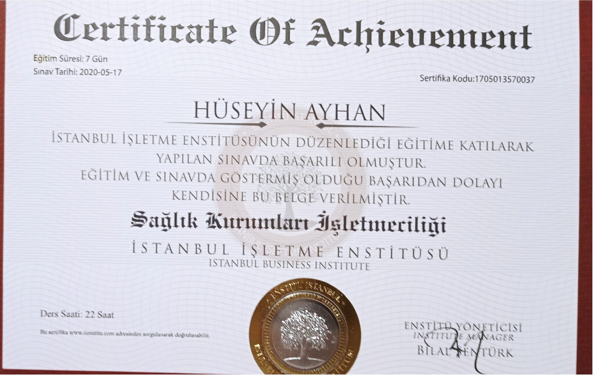 Sertifikalarım