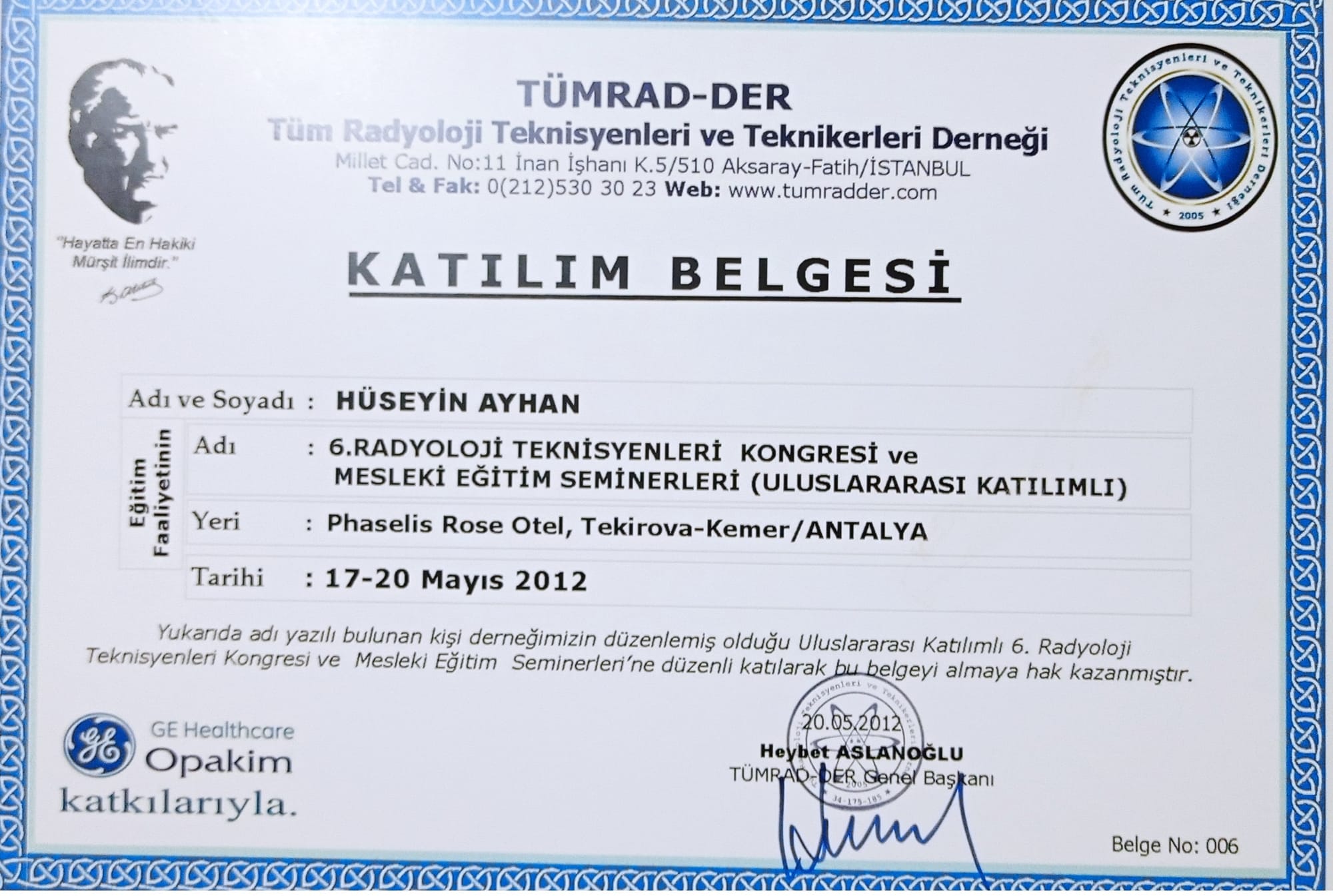 Genel Katılım Belgeleri