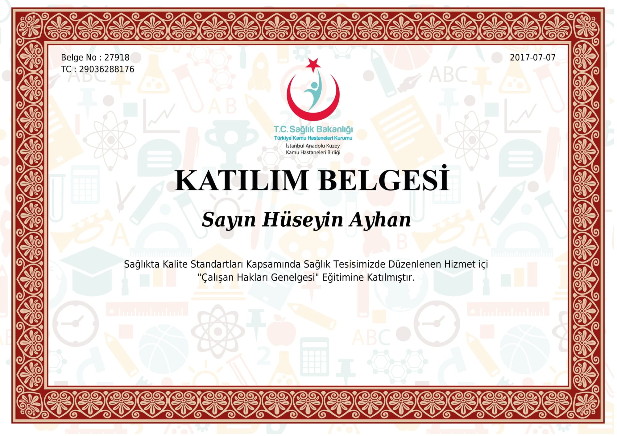 ÇALIŞAN HAKALRI GENELGESİ