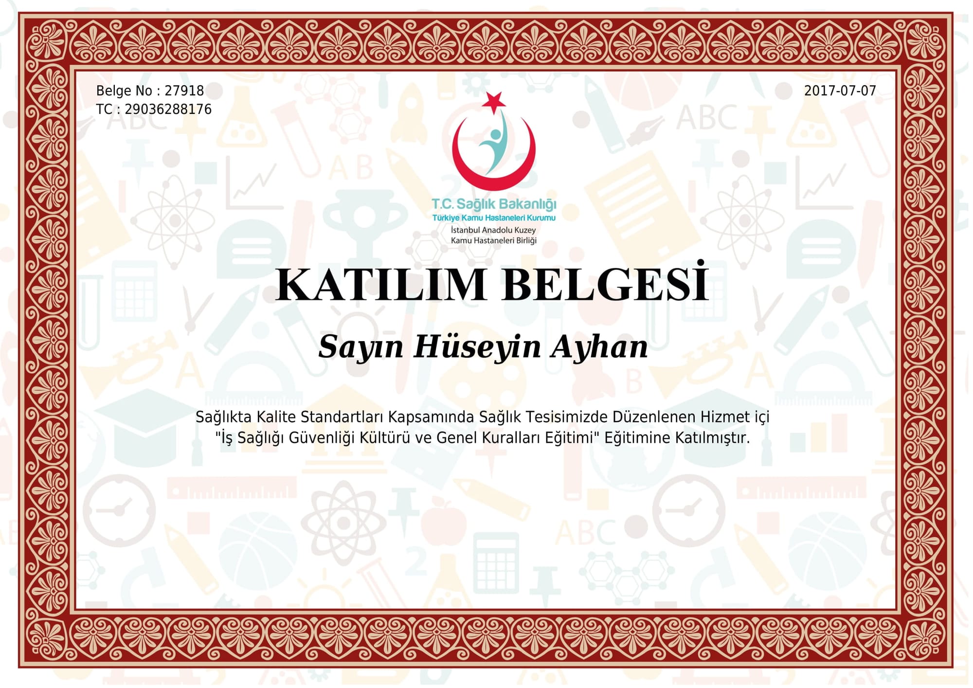 İŞCİ SAĞLIĞI GÜVENLİĞİ KÜLTÜRÜ-1