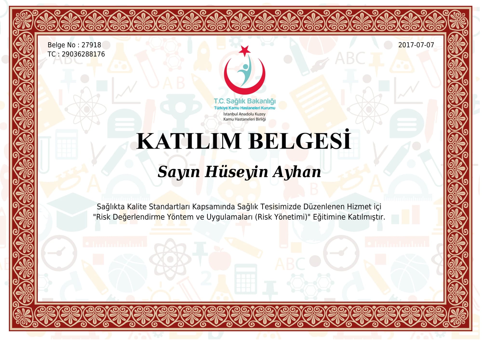 RİSK DEĞERLENDİRME-1