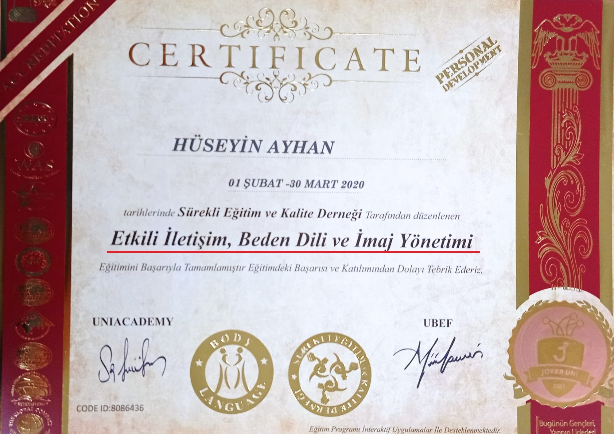 ETKİLİ İLETİŞİM, BEDEN DİLİ VE İMAJ