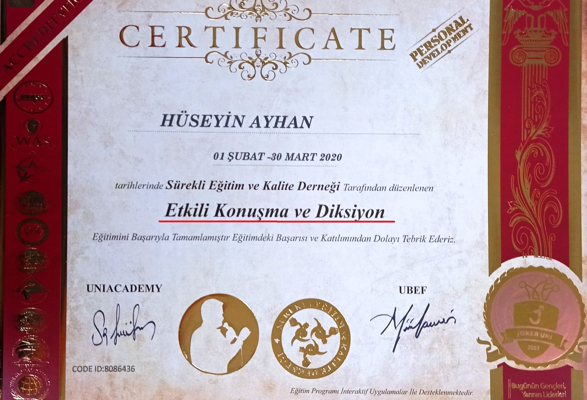 ETKİLİ KONUŞMA VE DİKSİYON