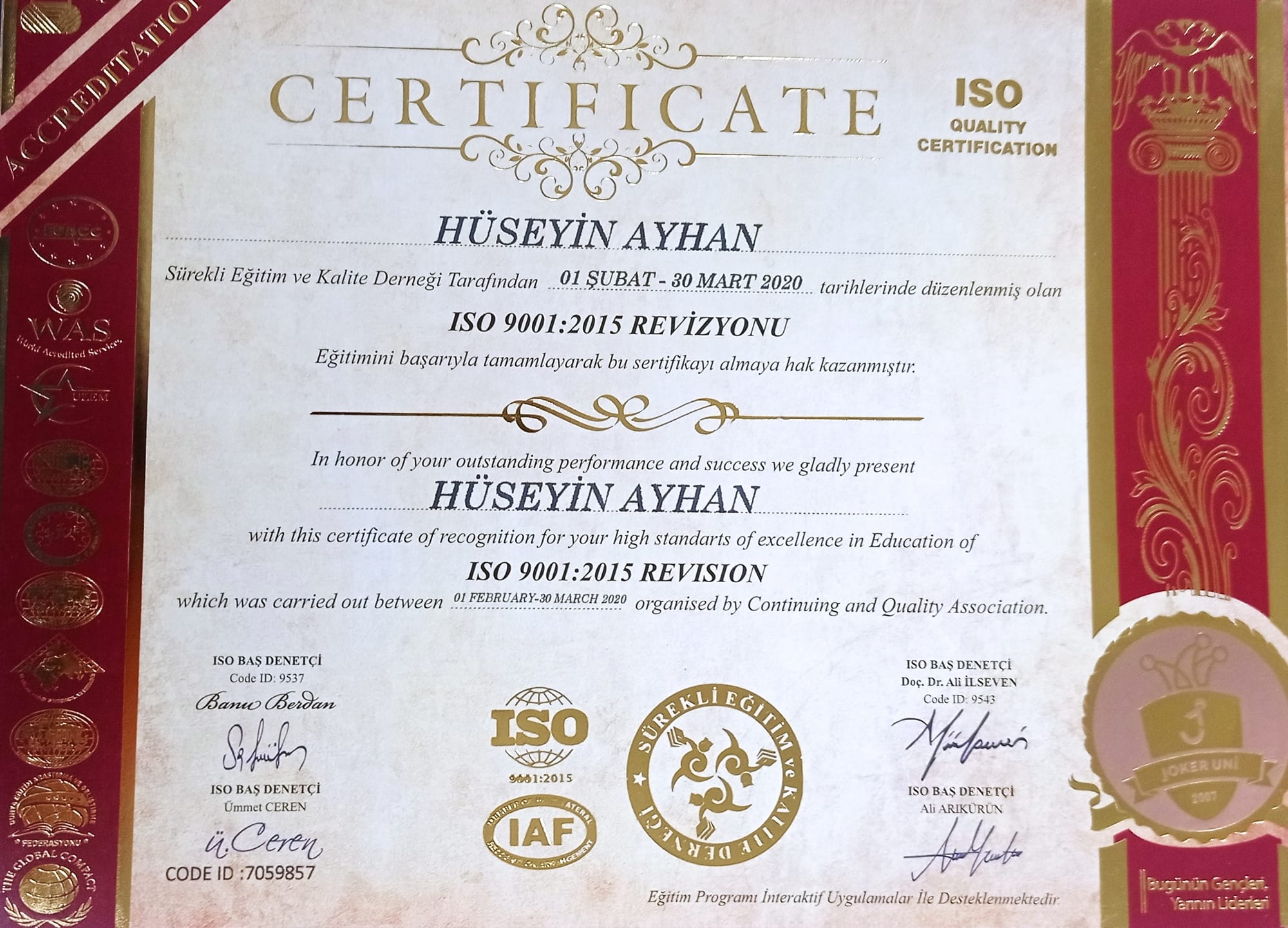 ISO 9001 2015 revize