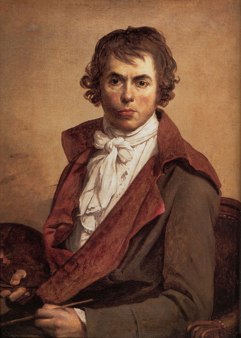 18. Autorretrato de Jacques Louis David.