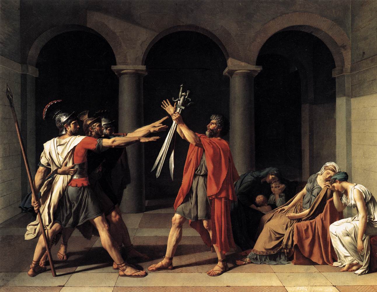 19. Juramento de los Horacios, David, 1784.