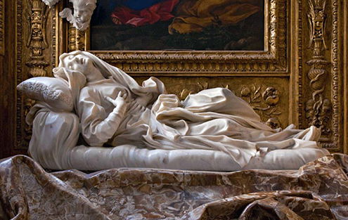 12. Éxtasis de la beata Ludovica Albertoni, Bernini, 1674.