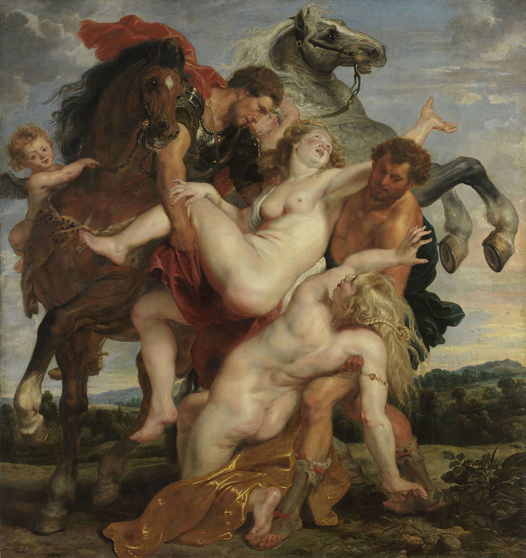 20. EL rapto de las hijas de Leucipo, Rubens, 1616.