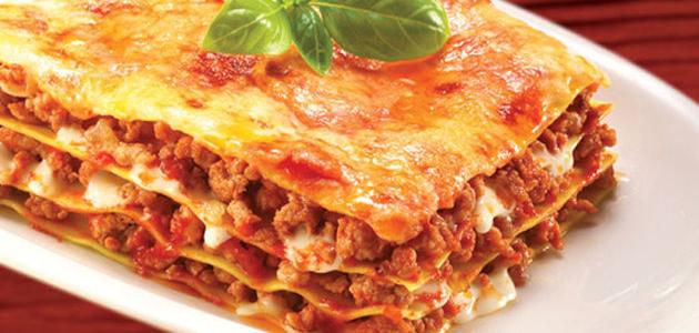 مكرونة لازانيا حجم كبير