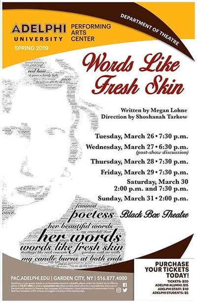 Words Like Fresh Skin: an Immersive Journey into the Life and Times of Poet Edna St. Vincent Millay