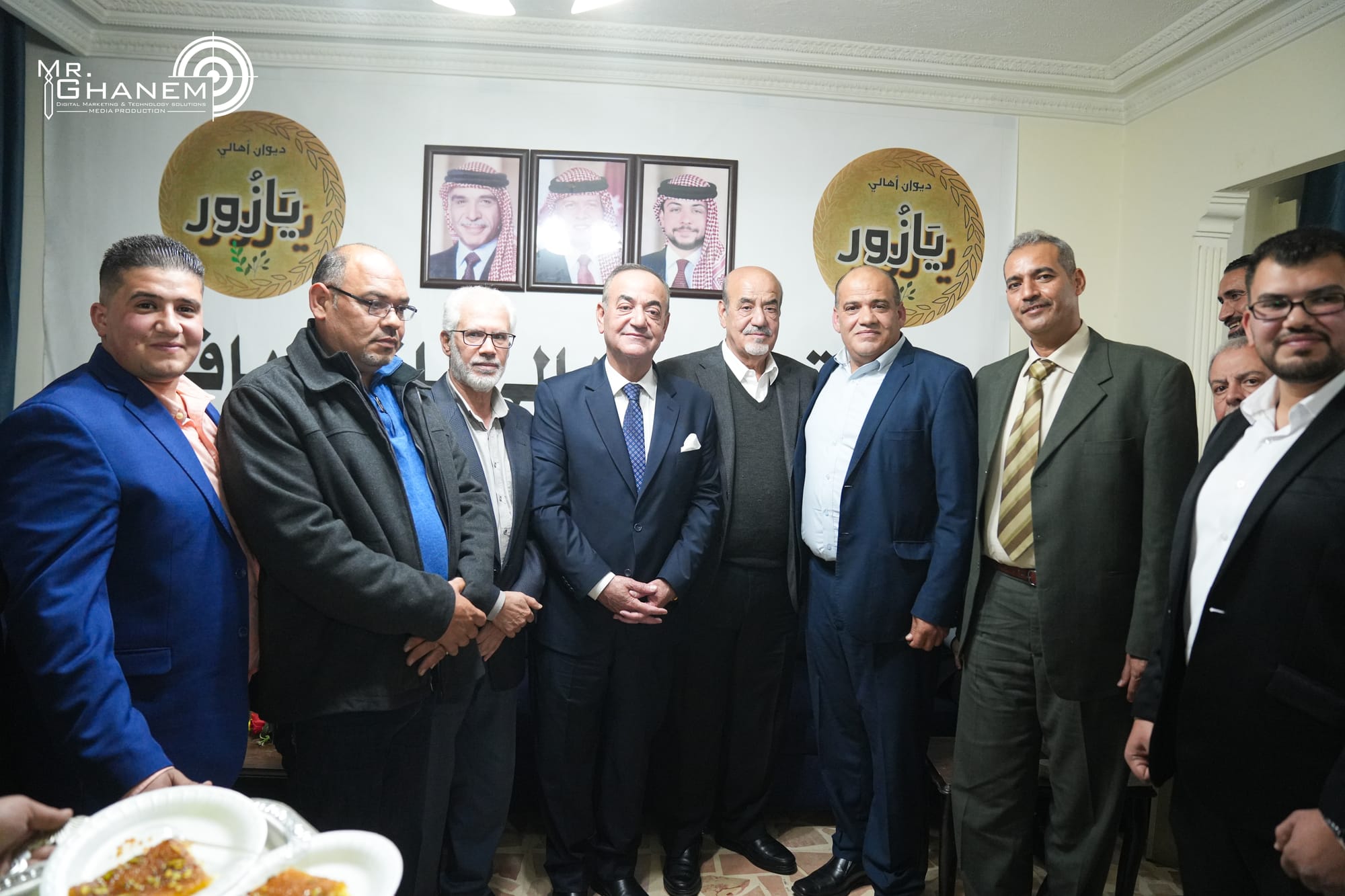 تكريم  سعادة العين عبد الحكيم الهندي في ديوان أهالي ال يازور