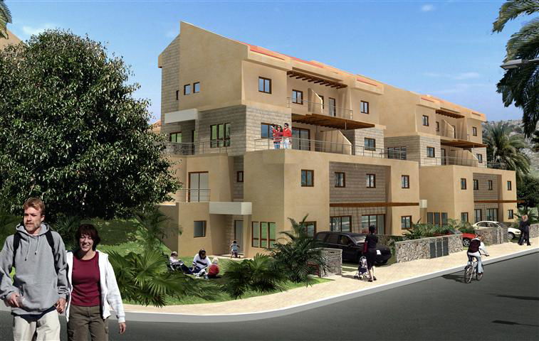 אורנית - מבני מגורים מדורגים