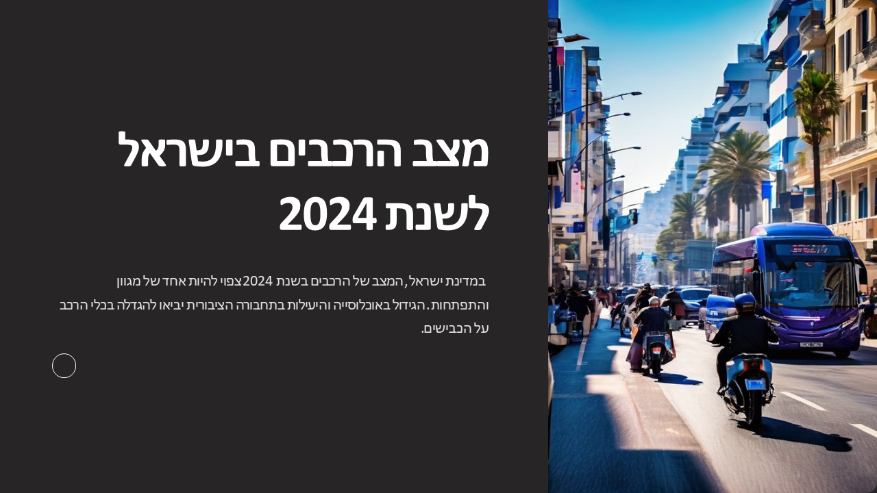 מצב הרכבים בישראל לשנת 2024