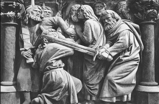 معجزة إعادة الأذن اليمني لعبد رئيس الكهنة بعد قطع أذنه بالسيف : يسوع المسيح يعيد الأذن المقطوعة لعبد رئيس الكهنة إلي مكانها و يبرئها دون عملية جراحية