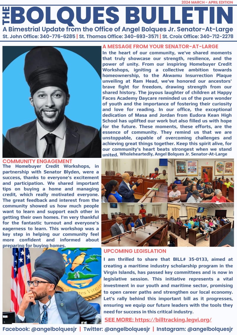 The Bolques Bulletin March-April 2024 Edition