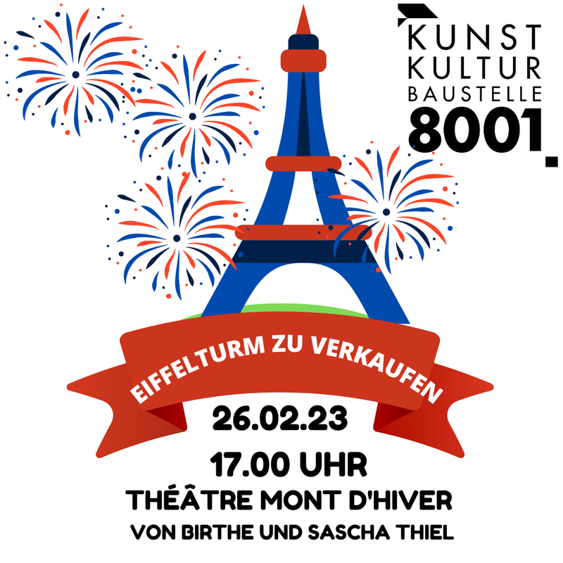 Eiffelturm zu verkaufen - Papiertheater- max. 25 Plätze