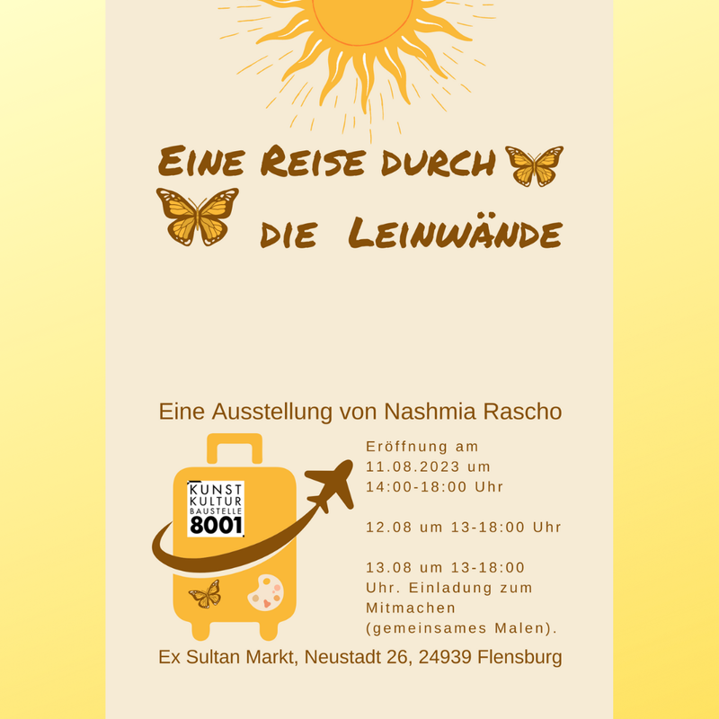 Eine Reise durch die Leinwände - Ausstellung von Nashmia Rascho