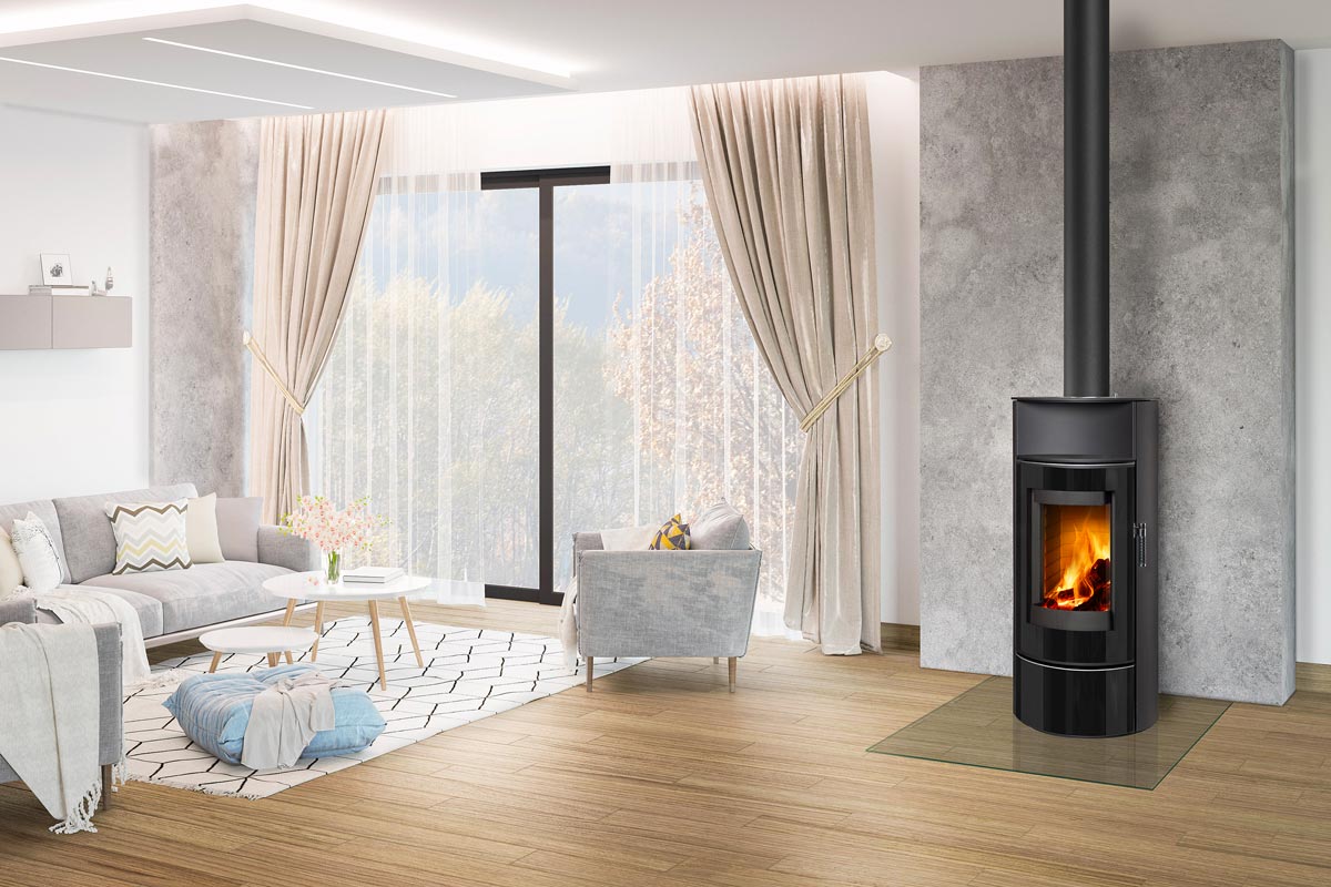 POELE A BOIS Askja Glass EX Storch - BEST FIRES