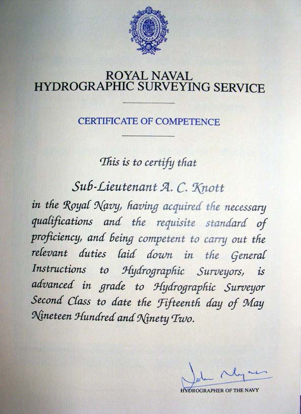 Royal Navy Hydrographic Officers Training HMS DRAKE - Plymouth