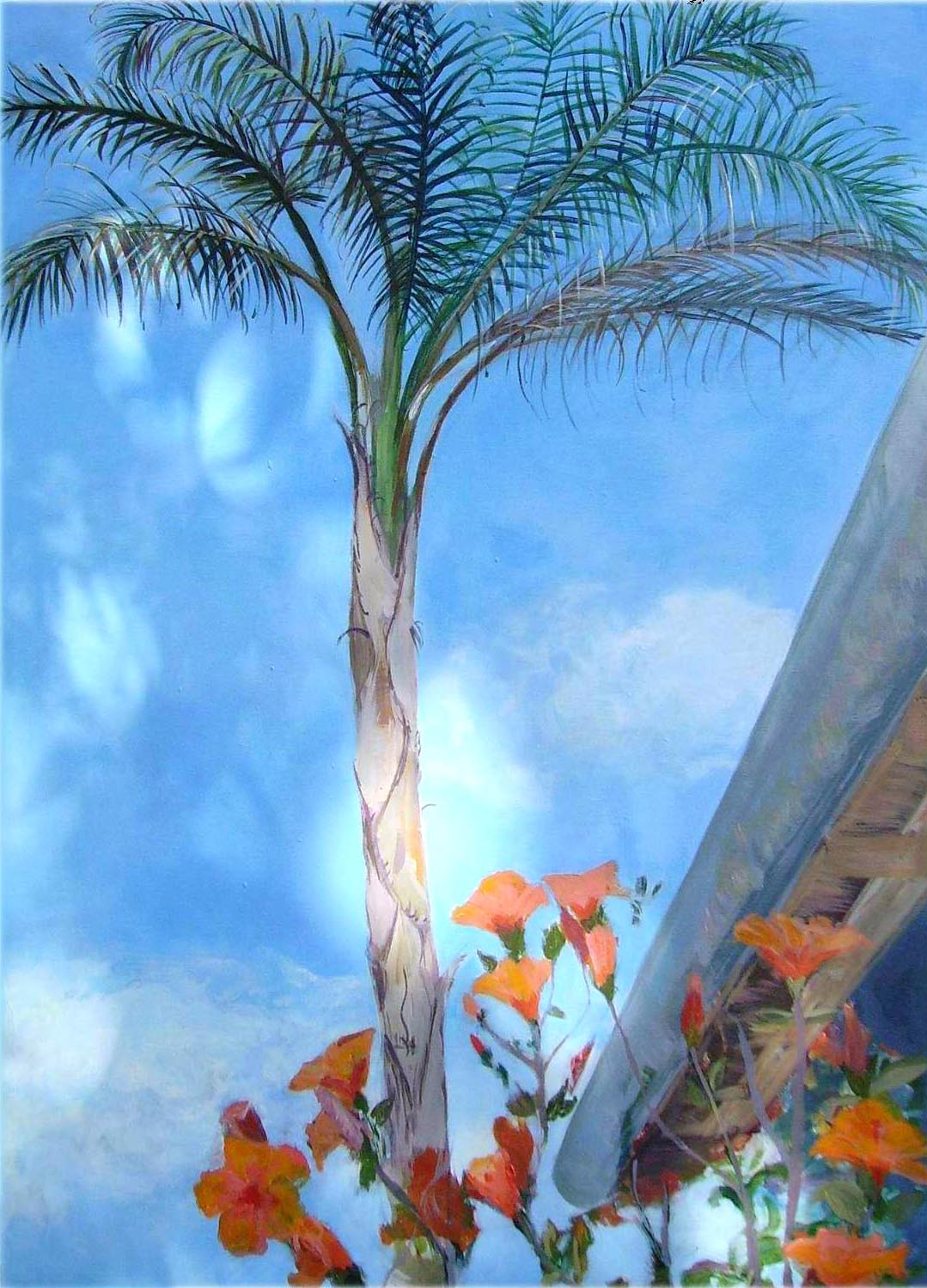 palm tree - acrylic on canvas