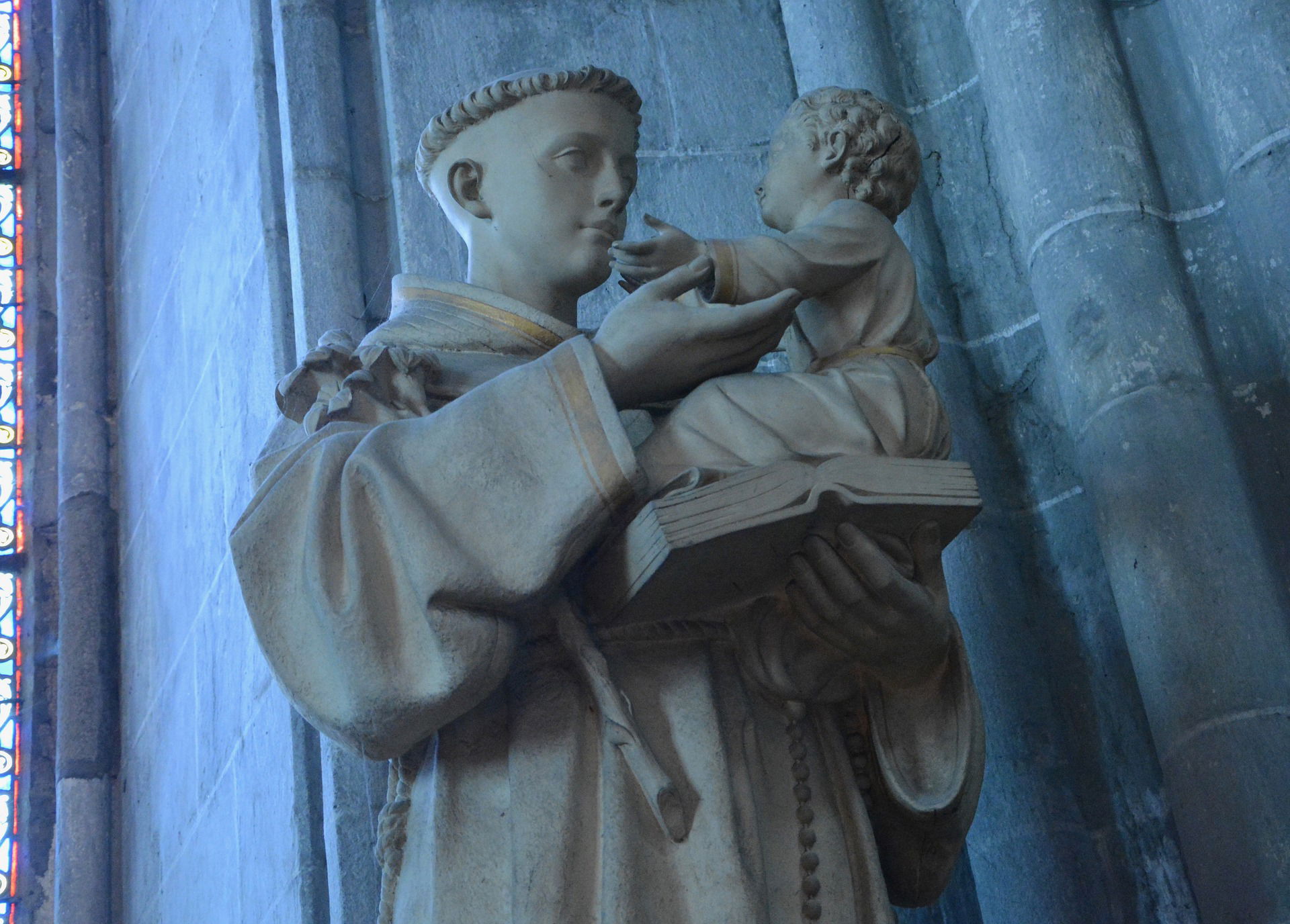 The intercession of Saint Anthony who made a mule kneel before the Eucharist