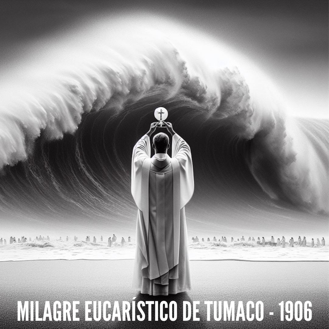 Eucaristia interrompe um tsunami após um maremoto: o milagre Eucarístico de Tumaco