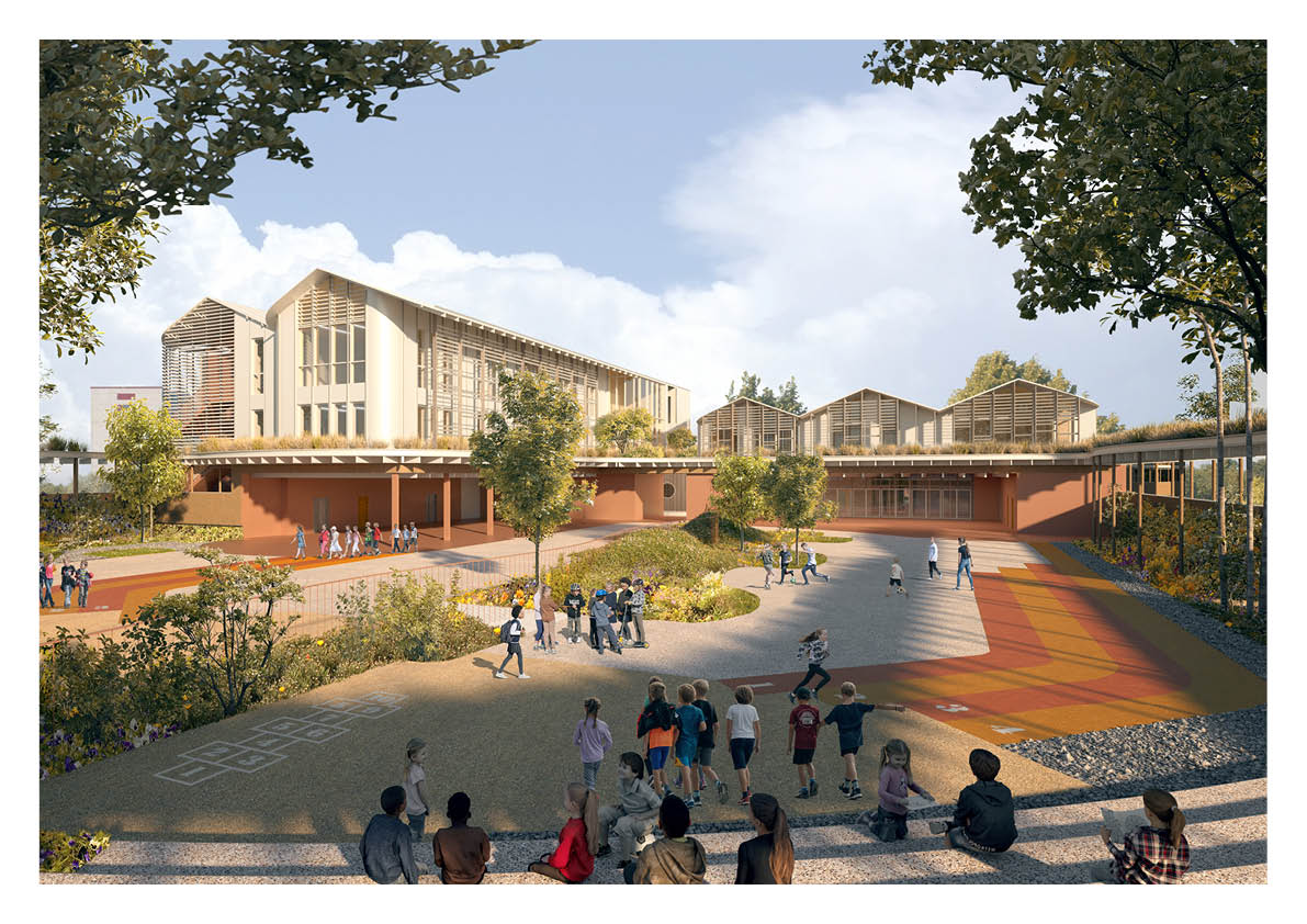 RECONSTRUCTION DU GROUOE SCOLAIRE ET ELEMENTAIRE JOLIOT CURIE A LA COURNEUVE