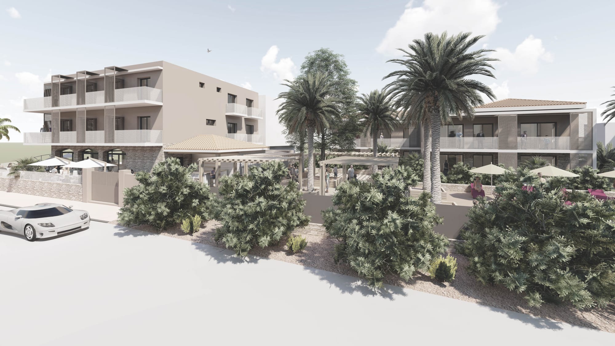 RENOVATION ET EXTENSION DE L'HOTEL BELLEVUE A CAVALAIRE SUR MER