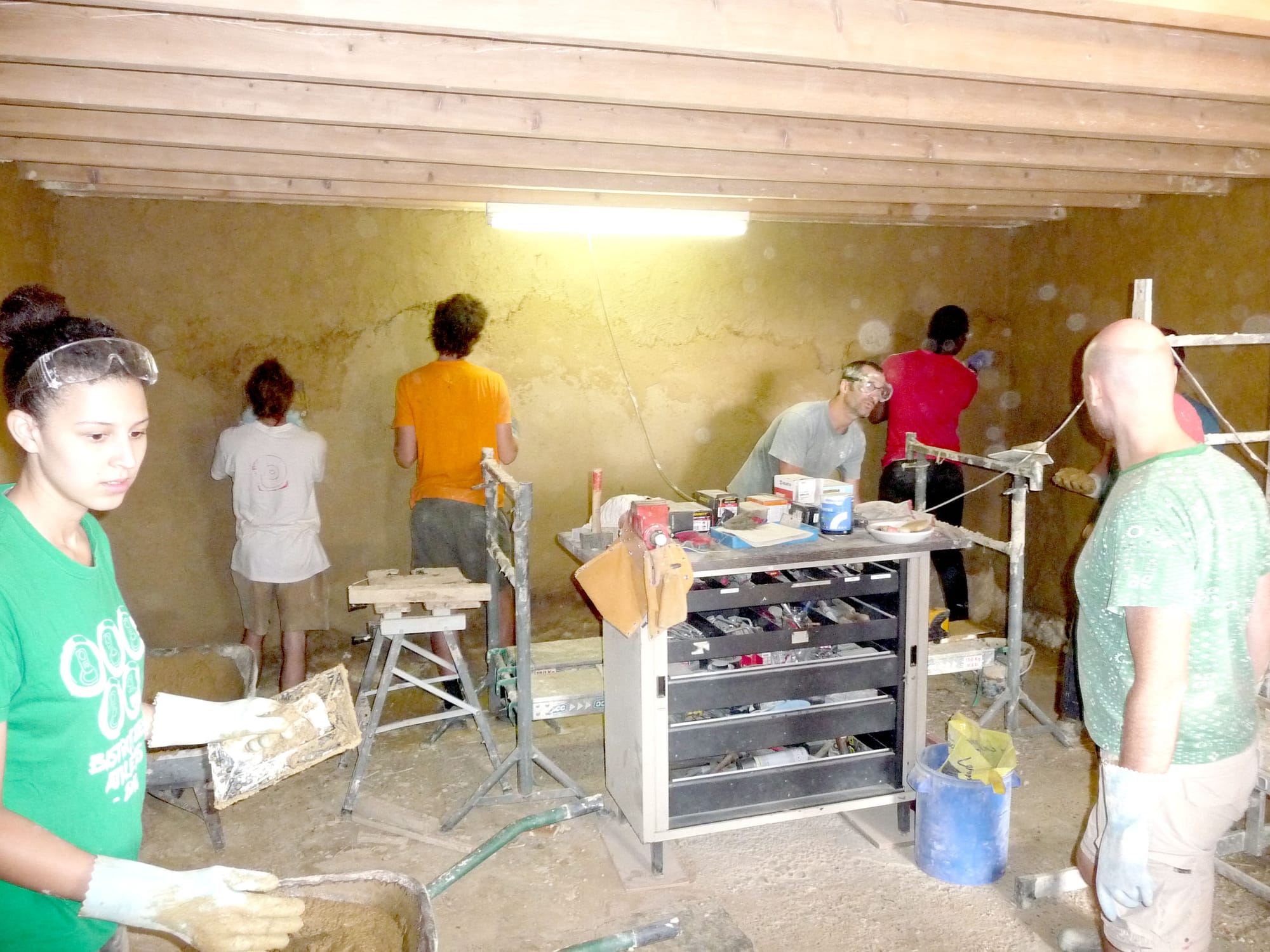 ENDUIT TERRE PAILLE CHAUX