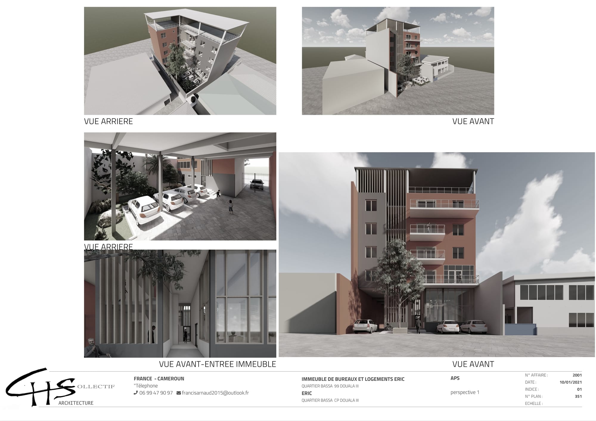 CONSTRUCTION D'UN IMMEUBLE DE BUREAUX ET DE LOGEMENTS A DOUALA CAMEROUN