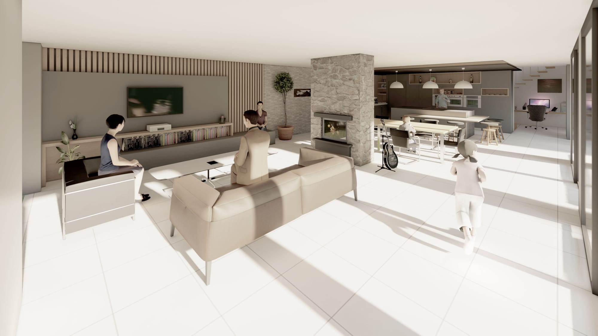 CONSTRUCTION D'UNE MAISON INDIVIDUELLE A ROCHE LA MOLIERE DANS LA LOIRE