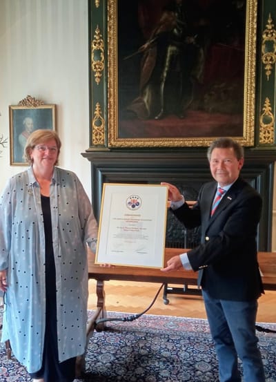 Installation ceremony of Association Ambassador Ms Rianne Donders-de Leest, Mayor of Roermond at the Roermond Townhall
