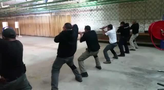 Shooting instructors course at Corpus College