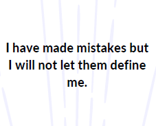 Daily affirmations